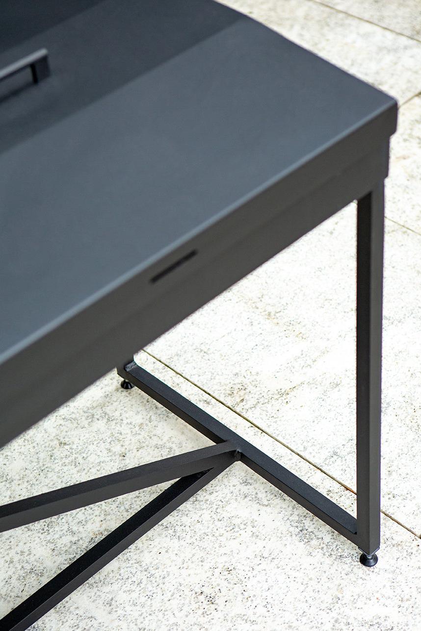 black shuffleboard table cover
