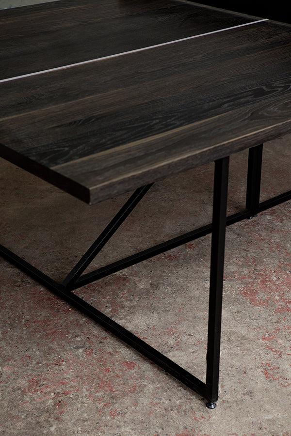 black custom ping pong table 